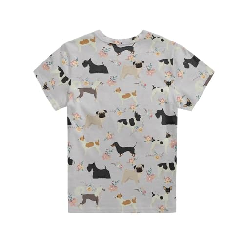 Image of Renewold Kids Novelty T-Shirt for Girls Boys Short Sleeve Crewneck Summer Tee Soft Breathable Graphic Shirt for Age 2-16