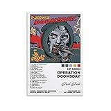 VORPHY Mf Doom Poster Operation Doomsday HD Canvas Prints Wall Art Room Aesthetics Decor 12x18inch(30x45cm)