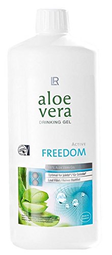 LR Freedom Gel à boire à l'aloe vera 1000 ml + bouteille rotative à l'aloe vera (vide) pour les déplacements 90 ml