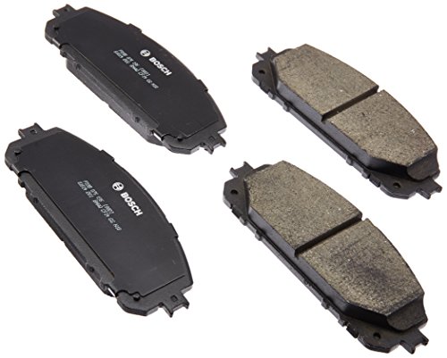Bosch BC1709 QuietCast Premium Ceramic Disc Brake Pad Set For 2014-2016 Jeep Cherokee; Front
