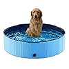 VusiElag Familiezwembad, Hondenpeuterbad, Opvouwbaar Puppy Zwembad Huisdier Bad Zwembad Zwembad Huisdier Zwembad…