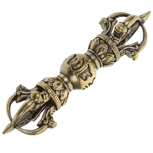 Alipis Vajra Dorge, Handmade Phurba Pestle, Brass Mascot Buddhism Amulet Religious Statue Vintage Feng Shui Figurine Decor Supplies
