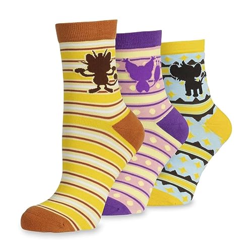 Pokémon Center: Meowth, Skitty & Shinx Ankle Socks (3 Pairs) (One Size-Adult)