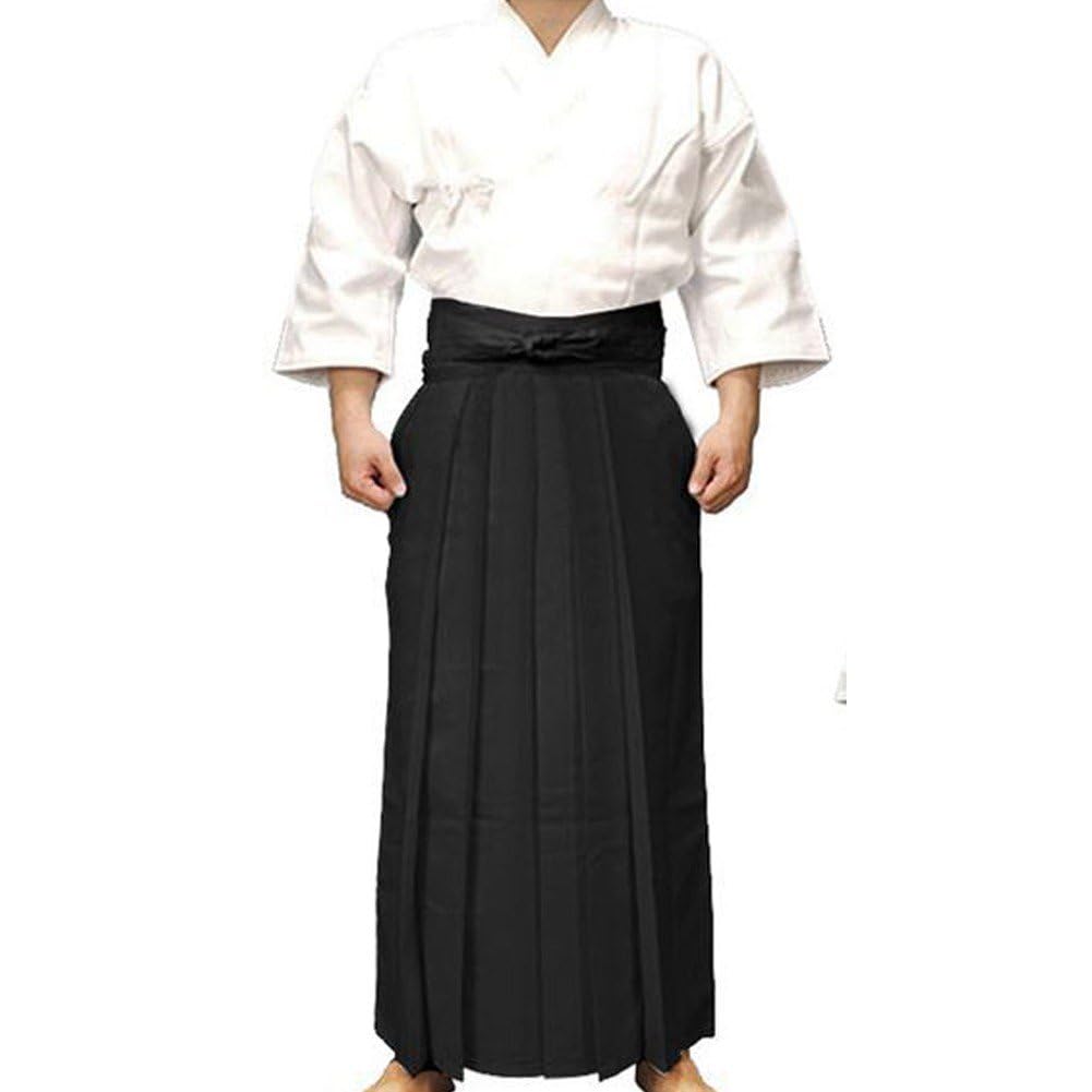 Pantalones De Kendo Hakama, Ropa Deportiva De Artes Marciales Tradicionales Japonesas, Uniforme De Aikido Hapkido Hakama para Hombres Y Mujeres, 1 Unidad