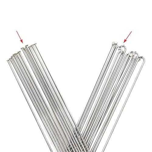 Rayons de vélo 2.0 ronds argentés J-Bend pour réparer une roue voilée - 2