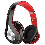 65Hrs Bluetooth Headphones, Bluetooth 5.0 Headphones Over Ear, HiFi Sound, Built-in Microphone, Memory-Protein Earmuffs, Wireless Wired Headset for Home Office, Online Class, Phone, TV