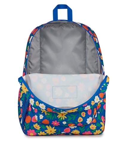 Image of JanSport Cross Town Backpack - Simple Bag for Everyone with 1 Main Compartment, Front Utility Pocket - Premium Class Accessories - Flower Market
