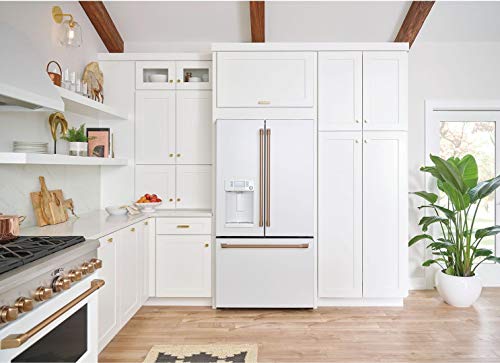 Cafe Ge Cye22Tp4Mw2 Caf0233 22 Cu.ft. Matte White Counter-Depth French Door Refrigerator #TOP5