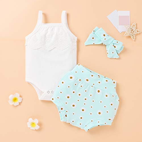 Roupas para bebês meninas de algodão cor lisa renda conjunto casual 3 peças roupas para bebês menina