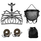 Kalkal Complete Tree Saddle Hunting System, Hunting Saddle Kit with Aluminum Tree Saddle Platform, Tree Saddle Safety Harness and 2 Safety Ropes