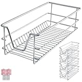 TecTake® Lot de 4 Tiroir coulissant Cuisine, 30 cm, Organisateur placard, Tiroirs/Paniers...