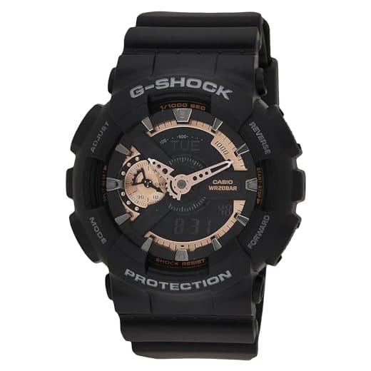 G-Shock GG Combi GA110 Preto/Ouro Rosa, Preto/ouro rosa, One Size, Combo extragrande GA110
