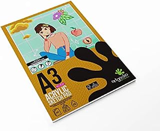 Artgecko Pro Watercolour Sketch Pad A4-20 Sheets 300gsm White Cartridge Paper