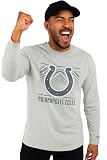 Zubaz NFL Men's Tunnel Graphic Heather Gray Long Sleeve T-Shirt, Indianapolis Colts, 3X-Large