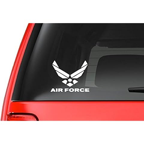 CustomDecal US Air Force Logo (M27) - 6" Inch Premium Air Force Stickers & Decals - Elevate Your Vehicle with Fade-Resistant, Eco-Friendly, & Weather-Proof Vinyl Decal Sticker For Car, Truck, & Laptop Cover