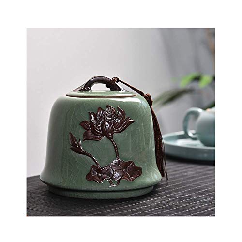 Frascos herméticos para conservas, con Tapa, para almacenar Alimentos, Cereales, mermeladas, pastas, Espaguetis, té, café, Galletas, Aperitivos y harina (Color Verde, 13,5 x 13 cm).