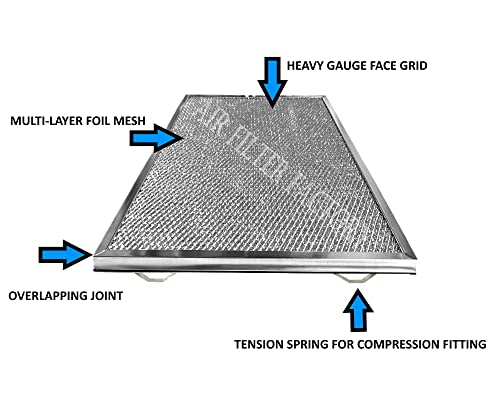 2-Pack Air Filter Factory Replacement For Honeywell 203371 Hvac Furnace Aluminum Pre-Filters 12.375 X 15.875 X .375 #TOP3