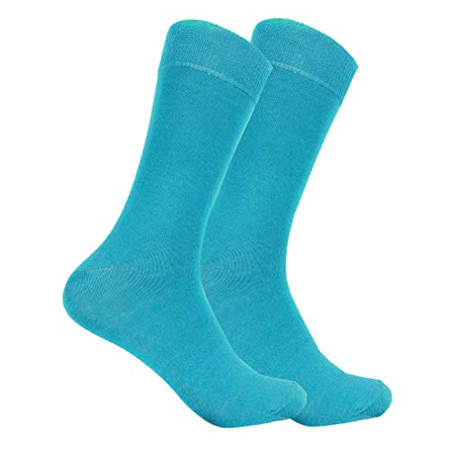 Turquoise - Designer Solid Mens Sock