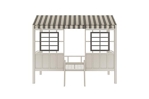 Little Seeds Rowan Valley Forest Loft Bed, Grey/Taupe, Twin #TOP5