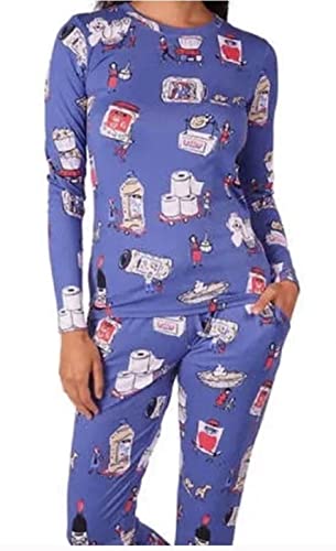 Munki Munki Ladies' 3-Piece Pajama Set (Blue, Xx-Large) #TOP3