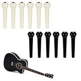 Pines De Puente De Guitarra,Pines De Puente Guitarra Acustica,Pasadores De Guitarra Acústica,Para Accesorios De Cuerda De Repuesto,12 Piezas