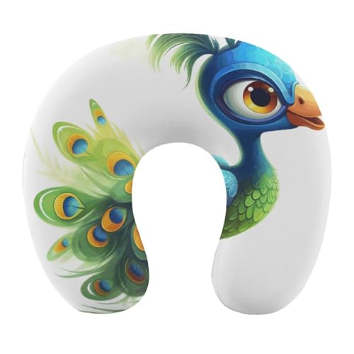 Almohada de espuma viscoelástica U con funda lavable miniatura 1