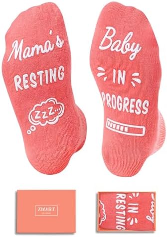 Zmart Pregnancy Gifts for Pregnant Women - New Mom Socks, Labor Socks for Expecting Mom