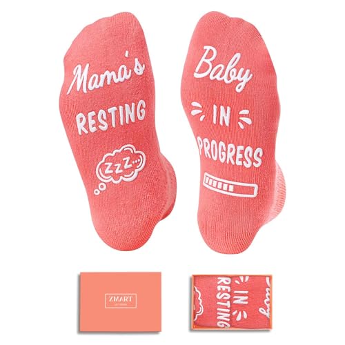 Zmart Pregnancy Socks for Expecting Mother - Mom to Be Gifts for Pregnant Women, New Moms Gifts for First Time Mother