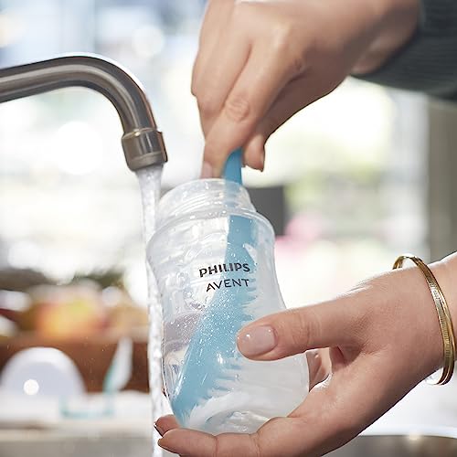 Image of Philips Avent Natural Baby Bottles with Natural Response Nipples (Medium Flow,Flow 3),9oz,Pink,SCY903 /14,4 Count (Pack of 6)