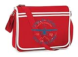 ✔ FAIRE QUALITÄT: Premium Messenger Tasche (L) 40cm x (B) 10cm x (H) 30cm erstklassig veredelt, mit einem Gewicht von ca. 700g perfekt für den alltäglichen Gebrauch. | Druck: Wir drucken das Motiv größstmöglich | Material: 100% Polyester | 
