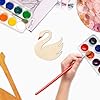 30 Pack 4 Inch Wood Swan Cutouts Unfinished Wood Swan Crafts Wooden Swan Hanging Ornaments DIY Swan Craft Gift Tags for Home Party Decoration #3
