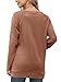 Yincro Women's Casual Long Sleeve Tunic Tops Fall Tshirt Blouses (Button-up Brown, M)