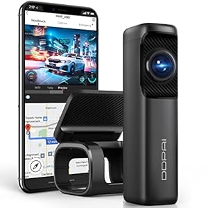 DDPAI Dash Cam 4K Front 3840×2160, Built in 5G WiFi GPS, 64G Storage Car Dash Camera, No Need Extra SD Card, Sony IMX 415 STARVIS Sensor, Night Vision,G-Sensor, Loop Recording, AR Technology Mini5