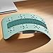 LOKLNEYK Lumbar Support Board Lumbar Back Cracker with Magnet Massager Fitness Workout Spine Deck Stretching Equipment for Gym Apartment Dorm Offices Living Room Bedroom Home(Light Green)
