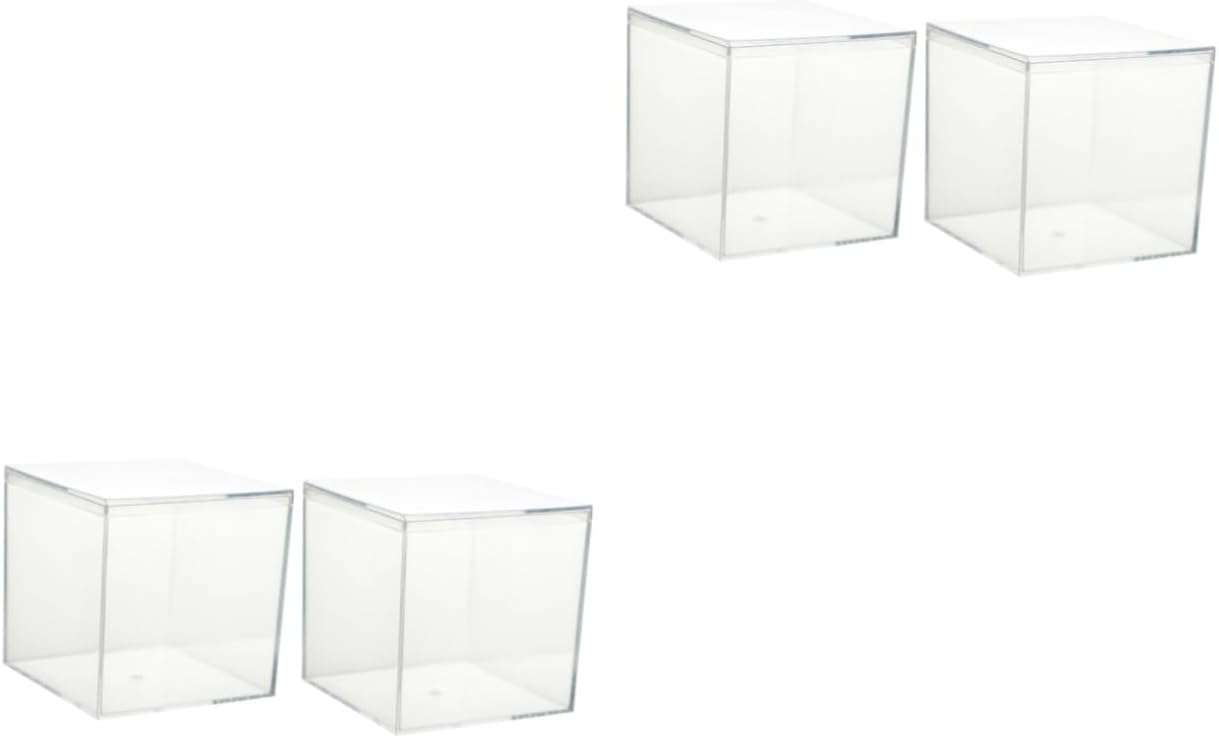 COHEALI Pack of 4 Candy Box Storage Boxes Presentation Box Candy Square