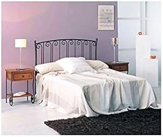 Forja Hispalense Cabecero de Cama Nerva - Negro, Cabecero de 150 cm