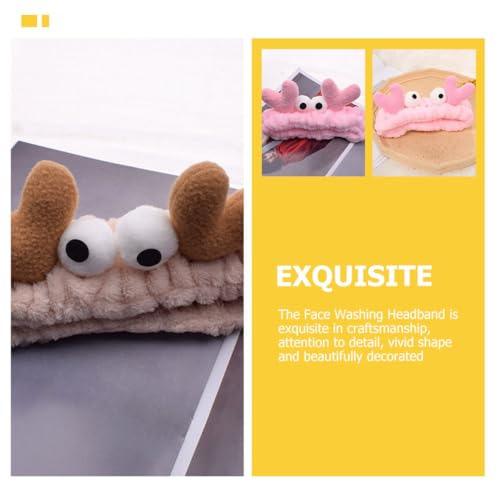 MOTHNUR Diadema Elástica para Lavado Facial 2 Unidades (1 Caqui, 1 Rosa) Banda Pelo de Mujer, Cinta Flexible para Spa y Maquillaje, Accesorios de Cuidado Personal y Belleza - imagen 5