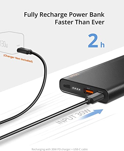 Slim Portable Charger 30W, Imuto Pps Samsung Super Fast Charging 30W For Galaxy S22 S21 S20, Portable Charger Flip, Note 9 10 20, A23 53 5G, Portable Charger Pixel 6 7, 30W Power Bank For Samung Pixel #TOP1