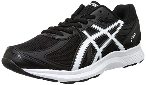 ASICS Men’s Road Jog Black/White Running Shoe (1011B247.001)