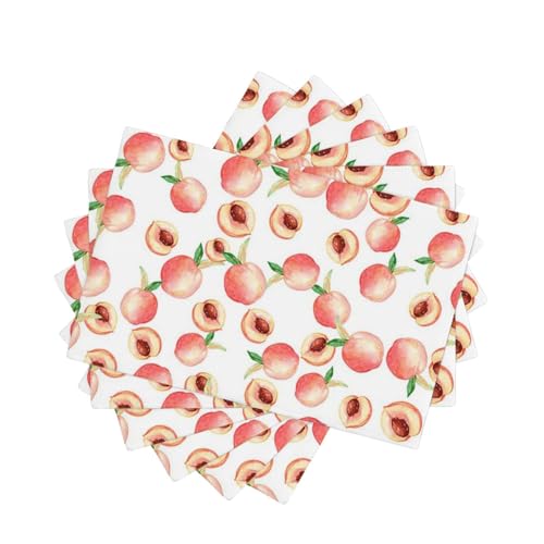 Sets de table en lin lavables pour table à manger et repas quotidiens