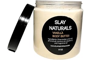 Slay Naturals Body Butter 8 oz: Vanilla Indulgence for Deeply Nourished Skin