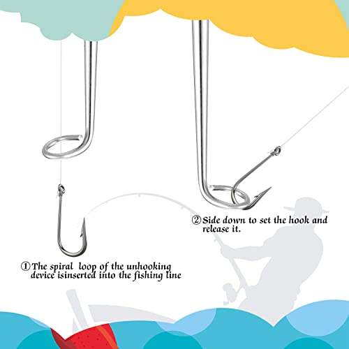 image for Chivao 8 Pieces Fish Hook Remover Fishing Hook Quick Removal Device St