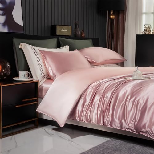 DISANGNI 22�� 6A�O���[�h 100%�K�\�V���N AB�ʃf�U�C���|���z�c�J�o�[ OEKO-Tex�F�؍ς� �����V���N�Q�� (���s���N×�p�[���s���N, �V���O��)