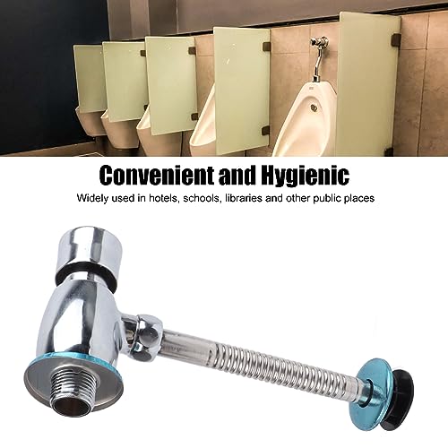 Syrisora Urinal Flush Valve Push Button Rust Proof Brass Manual Toilet Flush Valve for Bathroom Public Place - Image 3