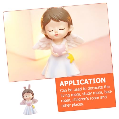 Figurita de amor pequeña lámpara de noche para mesa miniatura 4