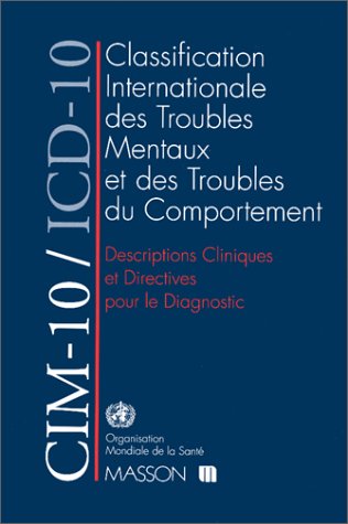 Télécharger CIM-10/ICD-10 : Descriptions cliniques et directives pour le diagnostic Livre PDF Gratuit