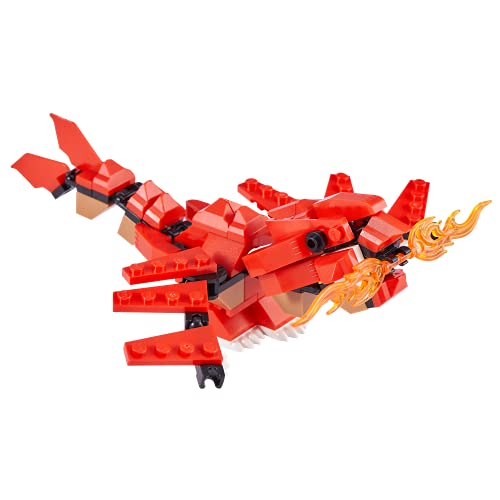 Max Build More Construction Themed 100 Pc Brick Set (3 Pack) By Zuru Over 300+ Toy Building Blocks, 3 Models To Build, Dragon Attack, Green Castle, And Space Car (Compatible With Major Brands) #TOP6