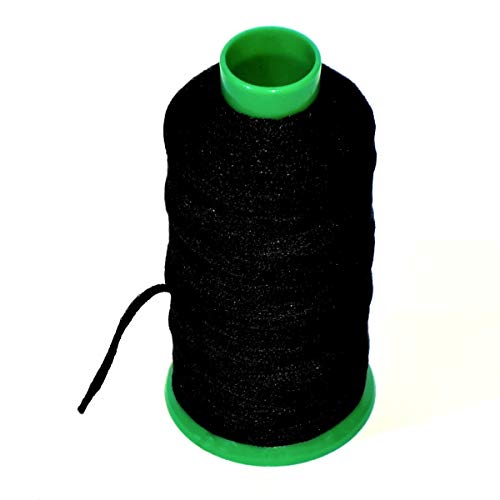 Matsa Cono 100m Cordón Mascarillas, Goma 3mm para Costura, Manualidades, DIY, Cuerda Hilo Elástico para Coser, Ropa, Poliéster, Negro, Único Cover