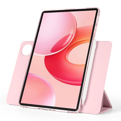 Étui Honor Tablette GT 11,5" 2025 rose à rabat magnétique amovible