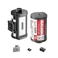 TTARTISAN M01 Kamera-Blitz mit Retro-Design, Mini Xenon-Blitz, GN12, 5600K, 4 Leistungsstufen, Typ-C, Kompatibel mit Fuji Nikon Sony Canon Leica Kameras mit Hot Shoe